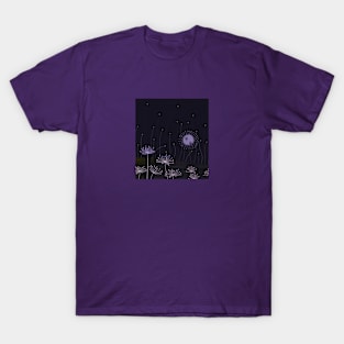 Black flowers T-Shirt